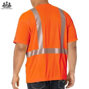 เสื้อยืดทำงานผู้ชายแบบมองเห็นได้ชัด ระบายอากาศได้ดี กันน้ำ |   งานหนักในอุตสาหกรรม |   ผ้าที่ทนทาน |   บริการ OEM - Product Image 2