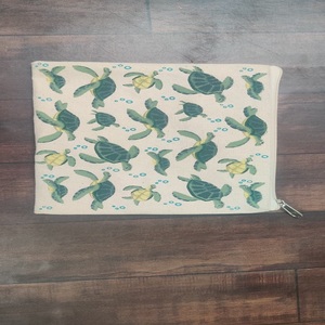 กระเป๋าผ้าใบใส่เครื่องสำอางสำหรับผู้หญิงกระเป๋าเครื่องสำอางแบบมีซิปพิมพ์ลายได้ตามต้องการ - Product Image 1