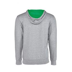 Full Zip, US Cotton French Terry Hooded Sweatshirt Fleece Pullover Hoodie Unisex French Terry Pullover Hoody Contrast Hoodies - Product Image 2