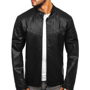 Veste en cuir pour homme pour motard en cuir d'agneau véritable vieilli Matériau de qualité supérieure Vestes pour homme grande taille Veste en cuir - Product Image 1