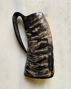 Jarra de cuerno de búfalo Natural artesanal de primera calidad, Taza de cerámica inspirada en el comedor vikingo para bebidas de café para regalos de negocios - Product Image 5