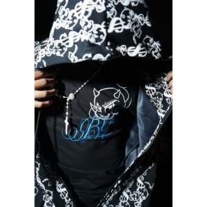 $HOOTING $TAR$ Sudadera de punto 100% algodón con estampado por sublimación verde brillante y diseño de cremallera - Product Image 5