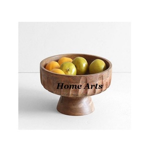 Bol à fruits en bois de conception tendance meilleure qualité bol à salade de taille de forme personnalisée pour la maison hôtel - Product Image 1