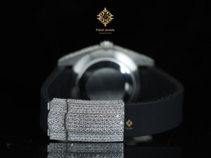 Reloj Mecánico de Lujo para Hombre, Nuevo y en Oferta, con Moissanita, Decoración Completa de Diamantes, Diseño Moderno, Colorido y Sencillo, Estilo Europeo Americano - Product Image 6