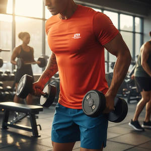 T-shirt de sport de haute qualité, vêtements de fitness, nouvelle arrivée, t-shirt de sport à bas prix, fabriqué au Pakistan - Product Image 3