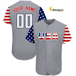 Personalizable transpirable béisbol Jersey nombre número estampado Casual calle Hip Hop ropa deportiva para hombres/mujeres/niños Tallas grandes - Product Image 3