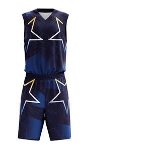Ensemble de maillots de basket-ball unisexes, nouveau design, bonne qualité, prix abordable, logo personnalisable, respirant et sublimé, pour hommes et femmes. - Product Image 1