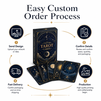 Jeu de cartes de tarot personnalisées, cartes d'oracle personnalisées, impression avec boîte pour divination, cadeau