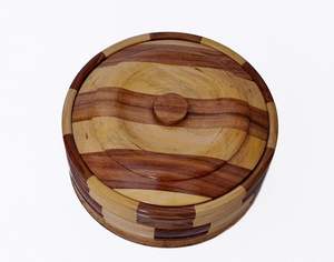 Caja de Chapati de Madera de Alta Calidad Hecha a Mano, con Aislamiento Térmico, Tapa Abatible Hermética, Apta para Lavavajillas, de Grado Alimenticio y Gran Capacidad - Product Image 3