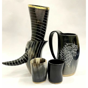 Restaurant Viking <b>Drinking</b> Horn Beer <b>Glasses</b> Marvelous Design <b>Large</b> Size Beer Wine Mugs Perfect for Bar Accessories and <b>Drinking</b> - Product Image 3