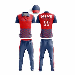 Maillots de cricket personnalisés professionnels, t-shirts, uniformes de sublimation, multicolores, nouveau design, maillots de cricket - Product Image 6