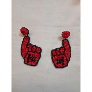 Pendientes de cuentas hechos a mano de alta calidad, joyería de moda colorida para mujer con diseño de estilo bohemio y étnico disponible para la venta - Product Image 4