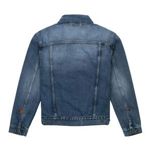 Precio barato ropa de calle lavada Vintage moda manga larga moda calle estilo desgastado rasgado Denim Jean chaqueta - Product Image 2