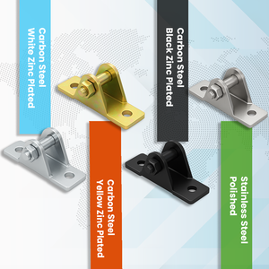 Tam giác mắt khung cho Lift hỗ trợ pin 8mm .32in strut chủ U hình dạng 2.5mm Độ dày kẽm khí strut mùa xuân khung sửa chữa - Product Image 1