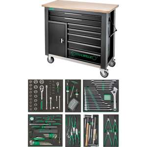 Banco de Trabajo Stahlwille Surtido con 7 Cajones, Juego de Gabinete para Herramientas de 161 Piezas - Product Image 1