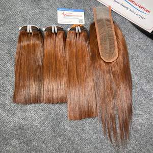 Bigsale 100% Extensions de cheveux vietnamiens vierges prêts à expédier trame droite en os avec style de boucles Remy du Vietnam et du Cambodge - Product Image 5