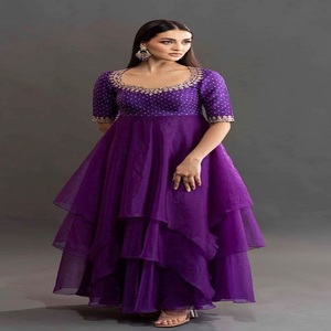 New Kanya Libas Women Adults Designer Pakistani Salwar Kameez Linen Embroidery Work Sequance Work Party Wear Ethnic Clothing - Product Image 3