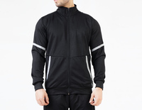 Chaqueta Ligera de Invierno, Cortavientos, Reversible, para Gimnasio y Uso Diario, con Logotipo Personalizado Serigrafiado, 100% Algodón, Corte Regular, con Cierre, Estilo Jogger