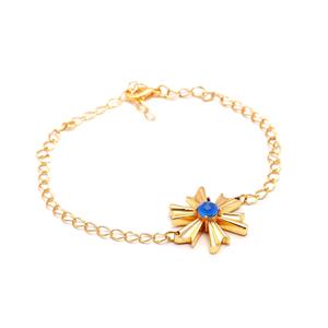 กำไลข้อมือเงินแท้ 925 ประดับพลอยบลูออนิกซ์ทรงกลม งานแฮนด์เมด สำหรับผู้หญิง สไตล์ทันสมัย เหมาะสำหรับงานปาร์ตี้ งานแต่งงาน ของขวัญคริสเตียน - Product Image 1