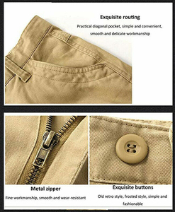 Pantalon cargo 100% coton pour hommes, pantalon de travail tactique de combat en plein air, pantalon carbo pour hommes, nouveau design fabriqué sur mesure, vente en gros - Product Image 5