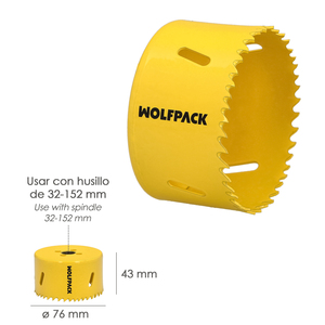 Corona per Sega Bimetallica Ø 76 mm. - Product Image 2