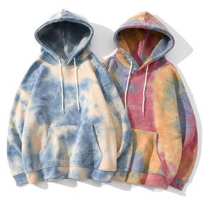 2025 Custom High Quality Tie Dye Oversized Unisex Winter Clothing Club Combed Cotton Fleece Premium Quality <b>Trendy</b> <b>Hoodie</b> - Product Image 6