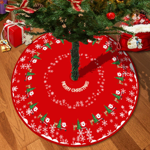Falda para árbol de Navidad con un bonito diseño, suave y redonda, para cubrir la base del árbol de Navidad, decoración festiva para el hogar en interiores. - Product Image 4