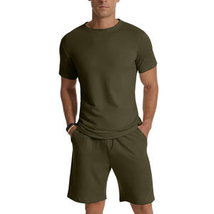 Designed Sporty Style <b>Men's</b> Nylon Set With Custom Print Logo High Quality Work Designs Outdoor 2Pcs <b>Men's</b> Tracksuits - Product Image 1