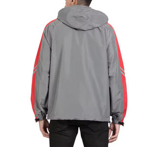 Veste de pluie coupe-vent respirante à capuche en toile imperméable légère pour l'hiver décontracté Sports de plein air et randonnée hommes - Product Image 2
