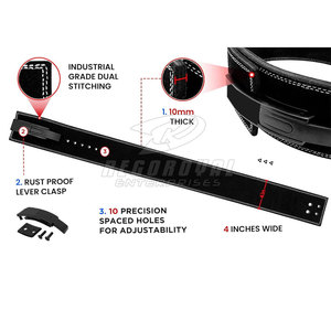 เข็มขัดหนังวัวยกน้ำหนักในยิมเข็มขัดรัดเอว - Product Image 4