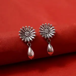 Pendientes Colgantes de Plata 925 con Forma de Gota de Agua, Chapados en Oro con Diamantes, Joyería para Mujer para Bodas o Fiestas - Product Image 1