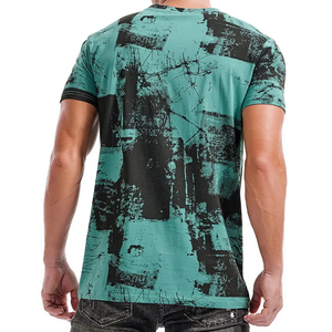 Nueva camiseta de camuflaje de manga corta de algodón, venta al por mayor, precio barato, Camiseta cómoda y transpirable de manga corta para hombres - Product Image 2