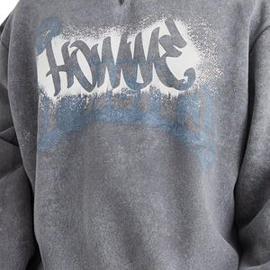 Streetwear vintage pour hommes, survêtement 100% coton évasé empilé, vente en gros, ensemble sweat, survêtement unisexe brodé - Product Image 2