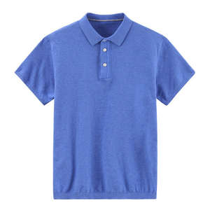 Camiseta de polo de golf en blanco de alta calidad, logotipo bordado personalizado, camiseta de negocios de algodón liso Unisex, camiseta de polo personalizada - Product Image 1