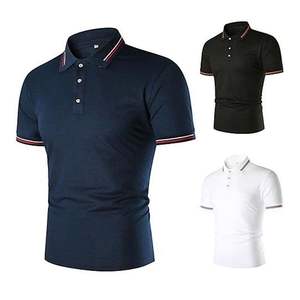 Regular Fit <b>Men</b> Polo <b>Shirt</b> Casual Polo <b>Shirt</b> Dry fit Embroidered Solid Pattern Breathable Jersey Fabric <b>Cool</b> Front Sale - Product Image 2