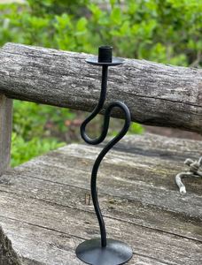 Handmade Wrought Iron Forged Standing Type <b>Black</b> <b>Candle</b> <b>Stick</b> <b>Black</b> Smit Designer Arrivals Metal Best for Decorate Home Festival - Product Image 5