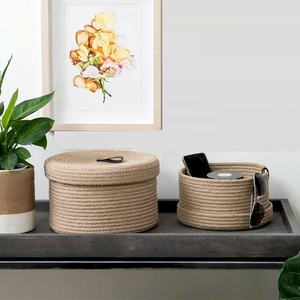 High Quality Customized Foldable Detachable Multifunctional Cotton Rope Woven <b>Blanket</b> <b>Basket</b> for Bedroom Usage <b>Basket</b> - Product Image 6