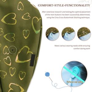 Chapeaux de chirurgien en tricot unisexe à la vente, bonnet chirurgical en coton, logo personnalisé OEM, réglable, multicolores, pour les médecins, les infirmières, l'hôpital - Product Image 3