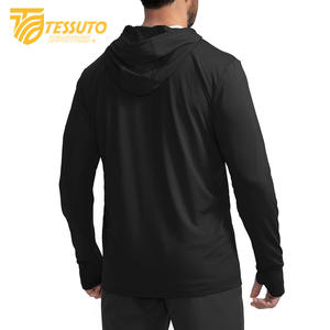 Hip Hop Style lourd 100% coton hommes Vintage à capuche broderie personnalisée de haute qualité avec fermeture éclair conception - Product Image 2