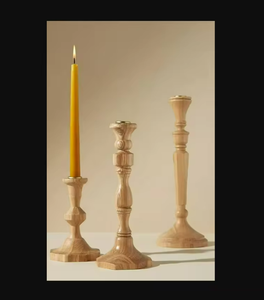 Vente en gros de bougeoirs faits à la main en bois naturel écologiques et durables pour les hôtels, les fêtes de Noël et la décoration de table - Product Image 5