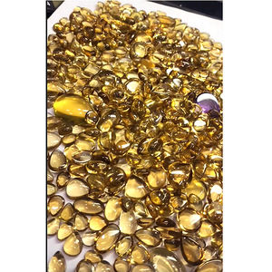 550 piezas de cerveza natural cuarzo 19mm a 37mm tamaño libre cabujón ovalado 4425 Cts lote Iroc ventas cuarzo piedras preciosas sueltas pera cabina - Product Image 4