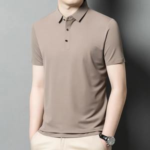 Nueva Llegada Ropa de Otoño Nueva Camiseta Polo 100% Algodón Hombre Lisa Mejor Calidad Transpirable Ropa Casual Camisetas Polo Servicio OEM - Product Image 2