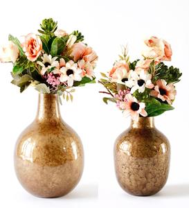 ชุดแจกันโลหะแบบพกพากระถางต้นไม้ชุบทองดีไซน์ทันสมัย - Product Image 5