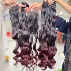 ผมตรงธรรมชาติคุณภาพสูงสุด ราคาสุดคุ้ม  แบบไล่สี (ออมเบร) ผมแท้เวียดนาม  ชุดต่อผมพร้อมปิดผม  2025 - Product Image 1