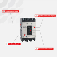 Disjoncteur réglable MCCB thermomagétique à boîtier moulé réglable MCCB 3 pôles 160A