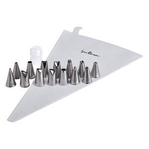 Moldes para Pasteles con 14 Boquillas, PRECISION PASTRY IGINIO MASSARI, Acero Inoxidable Reutilizable, Ghidini Cipriano, 27 cm, Suministros para Decoración de Pasteles - Product Image 1