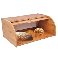Boîte à pain avec couvercle enroulable, boîte à mouchoirs en bambou faite à la main, écologique, décoration naturelle pour la maison et la table, vente en gros du Vietnam