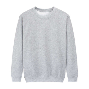 เสื้อสเวตเชิ้ตคุณภาพสูง ผลิตตามสั่ง ผสมโพลีเอสเตอร์/คอตตอน สีพื้น สำหรับฤดูใบไม้ร่วง ป้องกันรอยยับ ป้องกันการหดตัว ปลายแขนเสื้อแบบริบ แห้งเร็ว ทรงโอเวอร์ไซส์ - Product Image 2