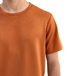 Camisetas de algodón suave y transpirable para hombre, cuello redondo, color liso, estilo urbano, venta al por mayor en EE. UU., ropa casual, prendas a granel, OEM - Product Image 4