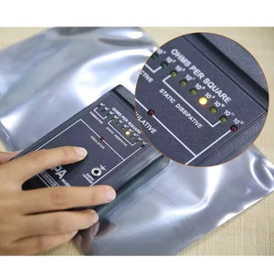 Bolsas de protección antiestática plateadas grises resellables con cierre zip ESD para electrónica, PCB, reacondicionamiento de portátiles y reciclaje. - Product Image 1